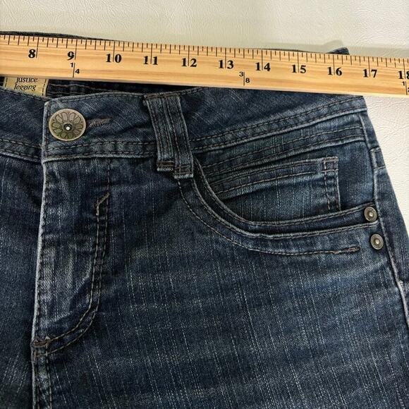 Democracy Justice Jegging Jeans Size 10 Stretch Denim 5 Pocket Medium Wash Blue - Picture 11 of 12